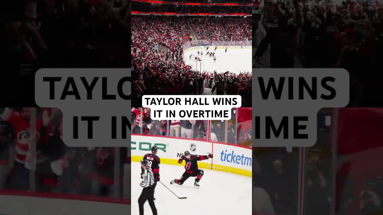TAYLOR HALL CALLS GAME IN OVERTIME 👏