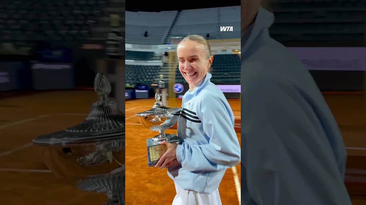 That’s all…from our Rome Champion✨ #WTA #ElinaSvitolina #Tennis #IBI26 #Rome