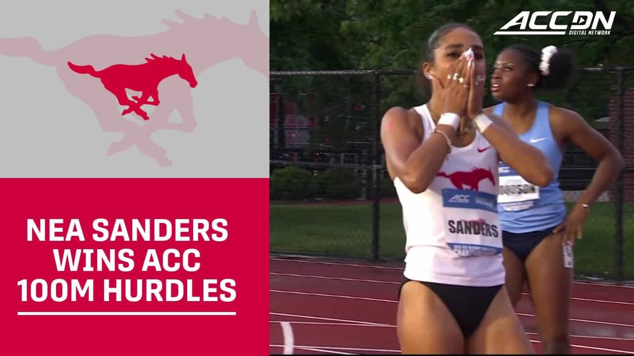 SMU's Nea Sanders Wins ACC 100-Meter Hurdles