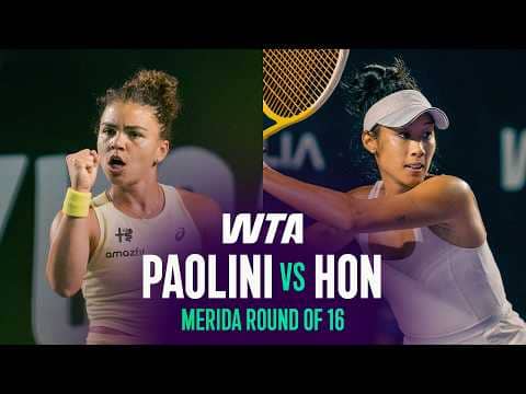 Jasmine Paolini vs. Priscilla Hon | 2026 Merida Round of 16 | WTA Match Highlights