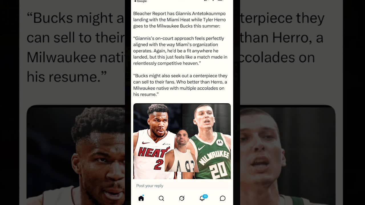 Interesting theory on Giannis Antetokounmpo trade to the Miami Heat. #nba #shorts #fyp #giannis