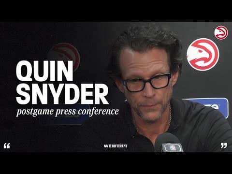 Hawks vs. Grizzlies Postgame Press Conference: Quin Snyder