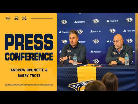 Barry Trotz and Andrew Brunette End of Season Press Conference