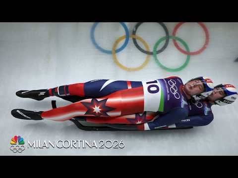 USA's Marcus Mueller, Ansel Haugsjaa put up stunning first run | Winter Olympics 2026 | NBC Sports