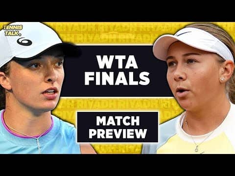 Swiatek vs Anisimova | WTA Finals 2025 | Tennis Talk Preview & Prediction