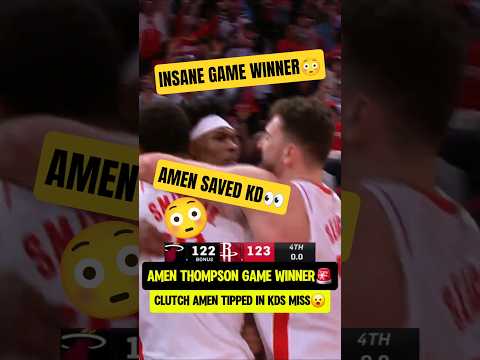 AMEN THOMPSON GAME WINNER🚨
