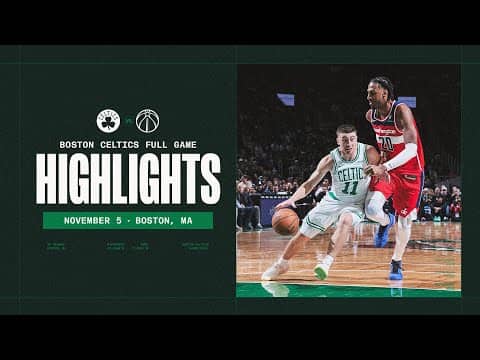 Boston Celtics get the big win over the Washington Wizards 136-107 | Extended Highlights