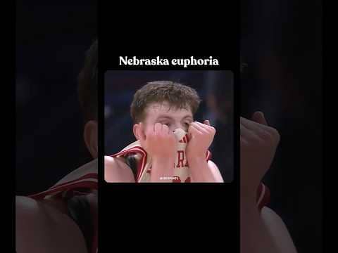 Nebraska heads to their first Sweet 16 #nebraska #collegehoops #marchmadness