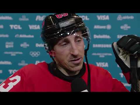 Brad Marchand on Team Canada's semifinals win vs. Finland