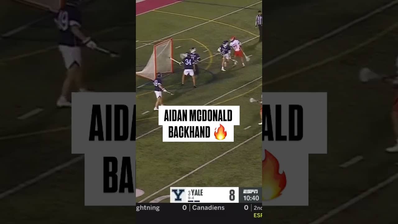 PRINCETON BACKHAND FINISH 👀 #lacrosse
