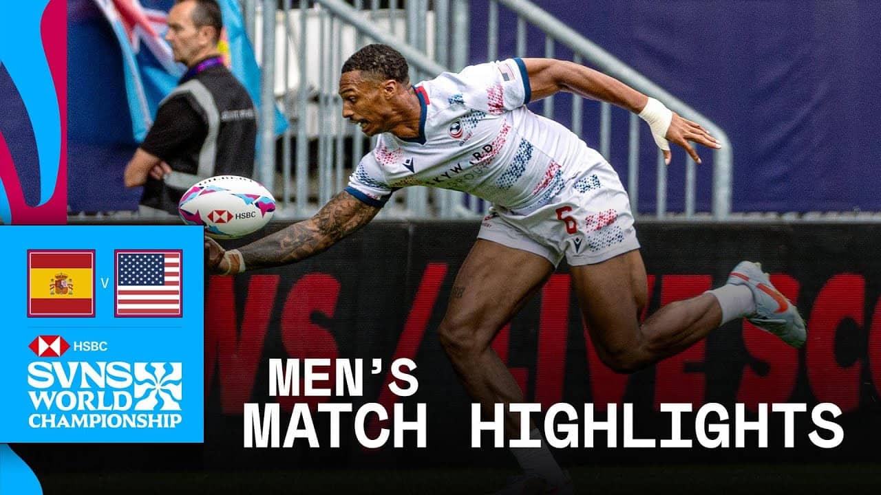 HUGE RESULT for the USA 🤩 | Spain v USA | HSBC SVNS Bordeaux 2026 | Match Highlights