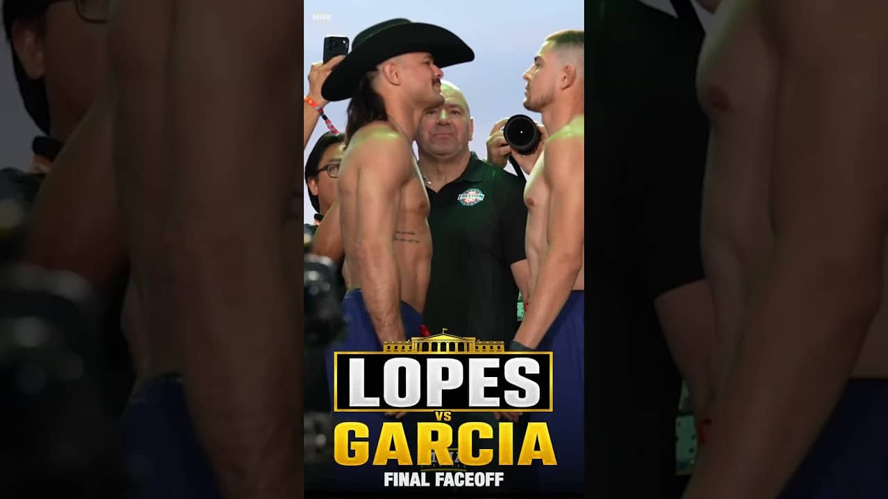 Diego Lopes And Steve Garcia Face Off For Final Time Ahead Of UFC White House - MMA Fighting