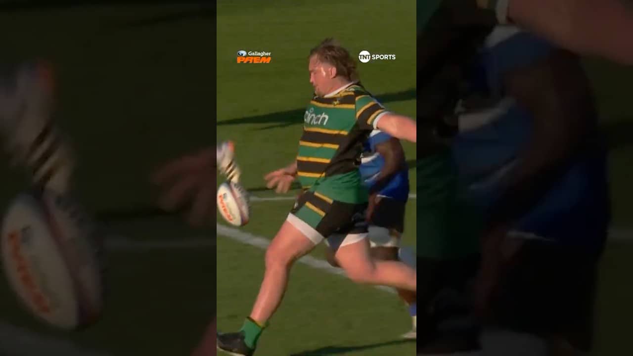 Biggest human to kick a rugby ball?