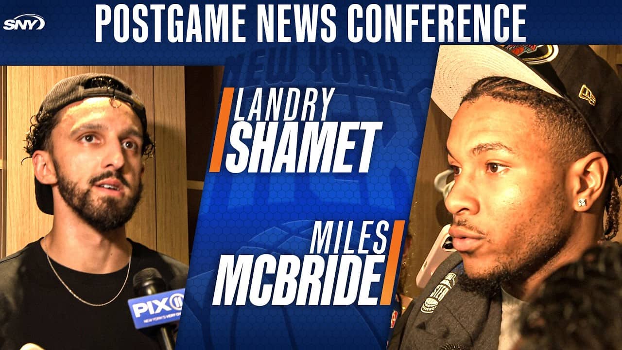 Miles McBride and Landry Shamet after Knicks sweep of Cavs: 'Job's not done yet'