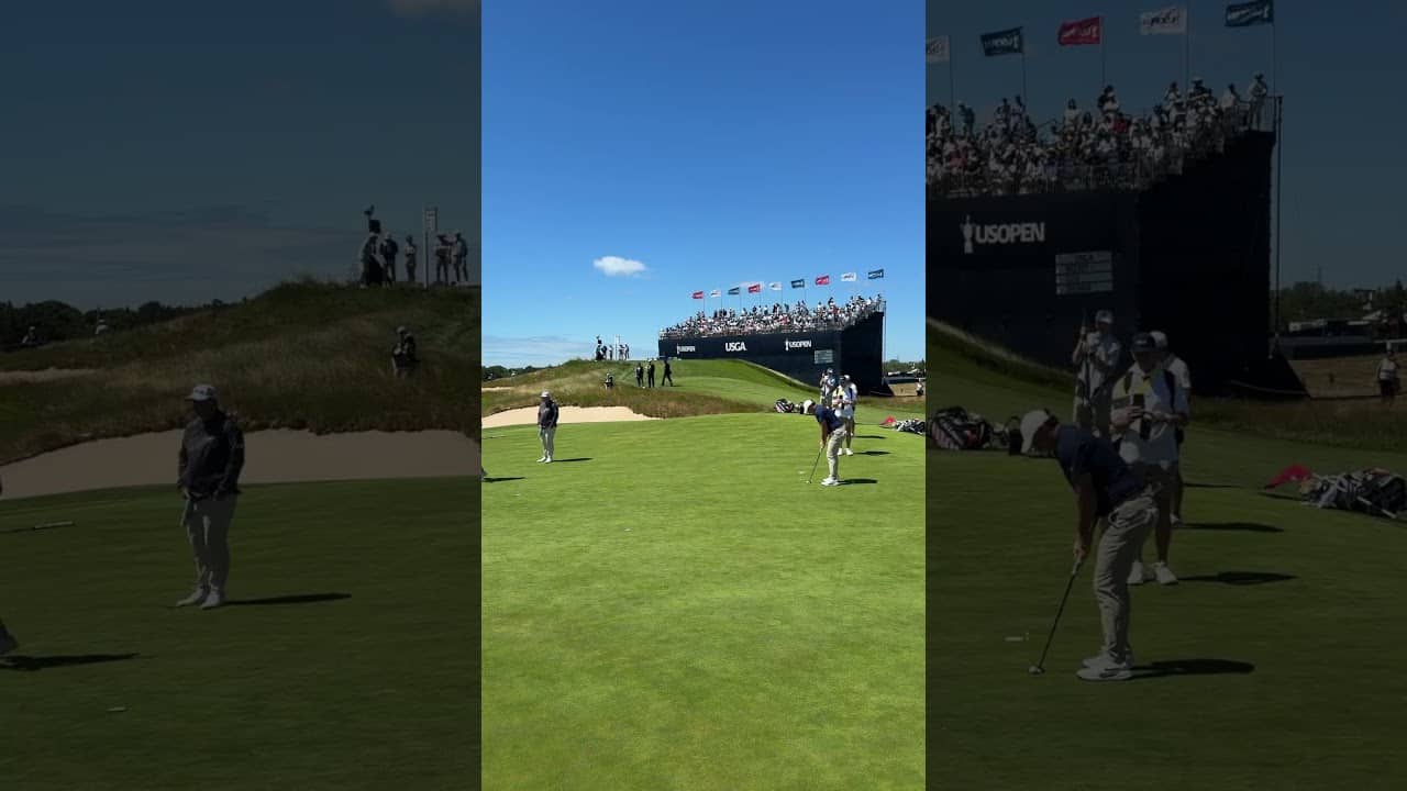A flighted 6-iron from 155. Rory McIlroy controlling it in the wind perfectly on the 11th. #TP5