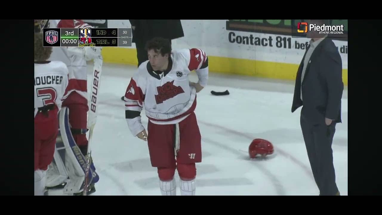 Indiana vs Athens end of the game shenanigans #FPHL April 4/26