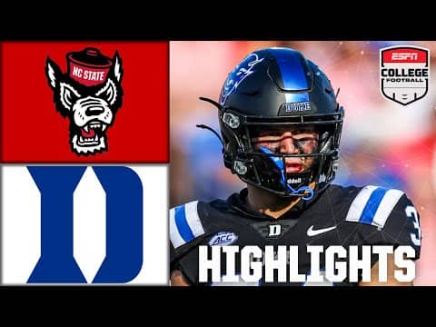NC State Wolfpack vs. Duke Blue Devils | Full Game Highlights | ESPN CFB