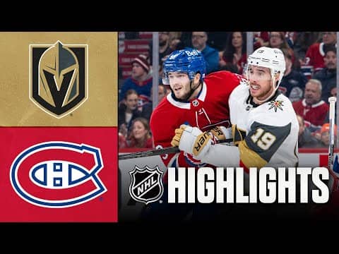 Golden Knights vs. Canadiens | NHL Highlights | January 27, 2026