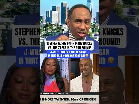 Stephen A.'s all in on his Knicks vs. 76ers 🤣