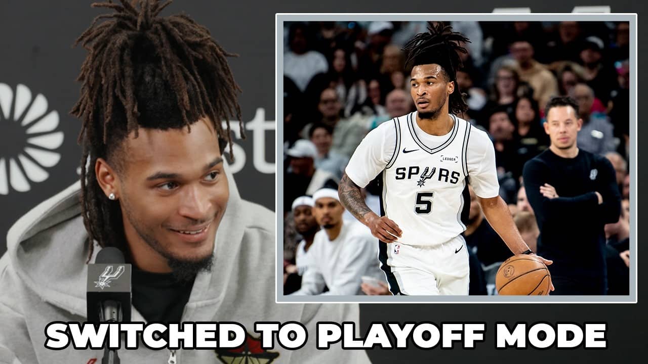 Stephon Castle on Spurs Preparation for First Round of NBA Playoffs