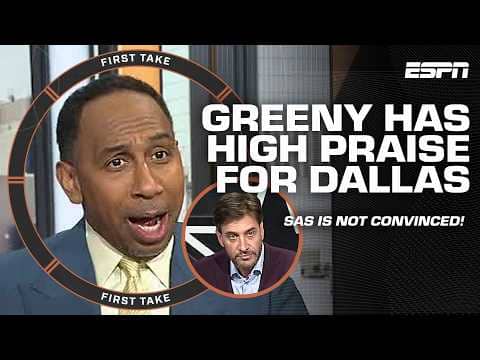 HOW 'BOUT THEM COWBOYS!? 🤠 Greeny WALKS ON SET to dispute Stephen A.'s skepticism | First Take