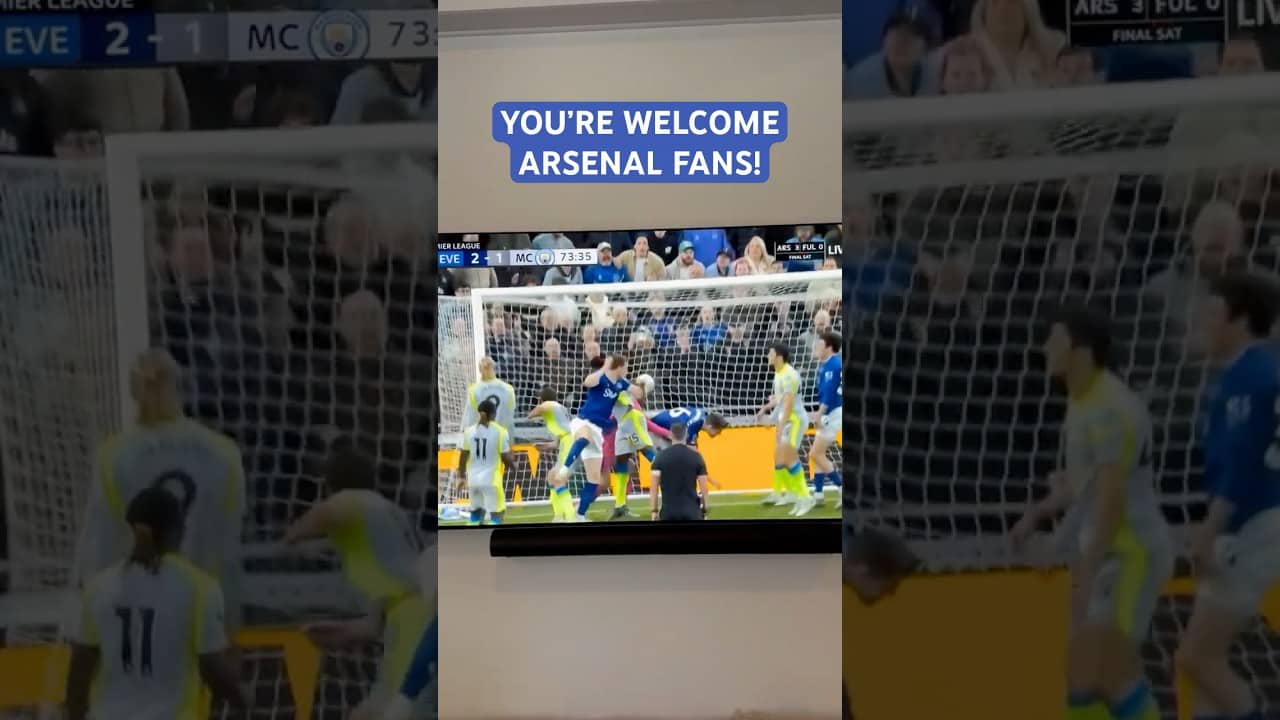 YOU’RE WELCOME, ARSENAL FANS! ROG REACTS TO JAKE O’BRIEN’S EVERTON GOAL
