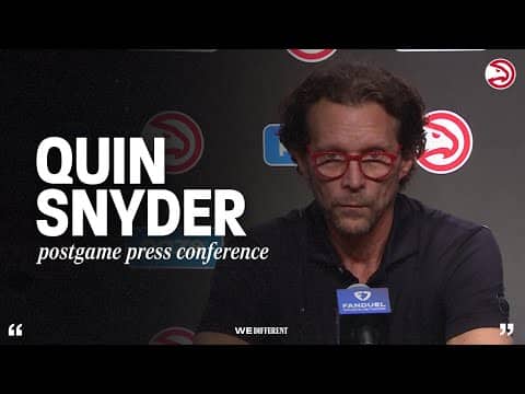 Hawks vs. Warriors Postgame Press Conference: Quin Snyder
