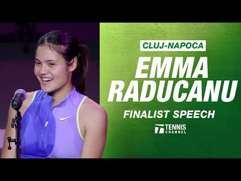 Emma Raducanu Finalist Speech | 2026 Cluj-Napoca