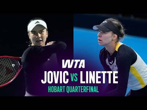 Iva Jovic vs. Magda Linette | 2026 Hobart Quarterfinal | WTA Match Highlights