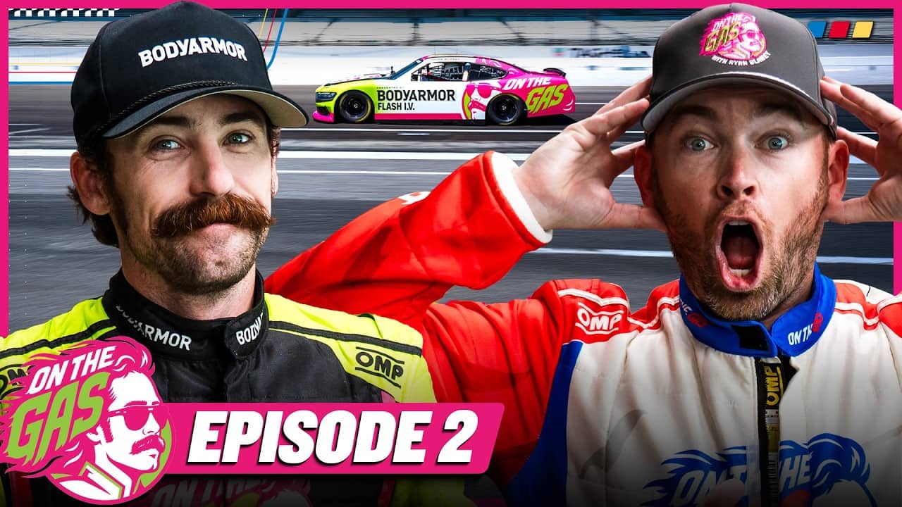 TheStradman Rides Shotgun at 180 MPH | On The Gas with Ryan Blaney
