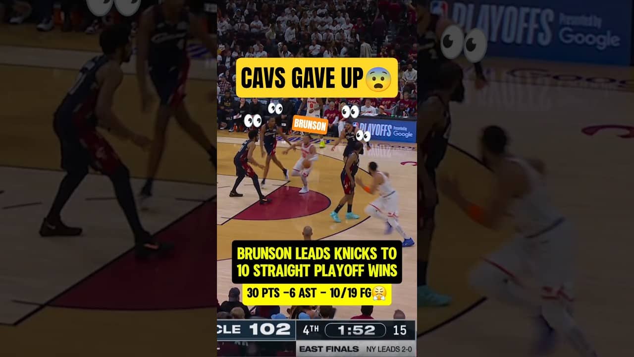 Brunson made the Cavs GIVE UP😨