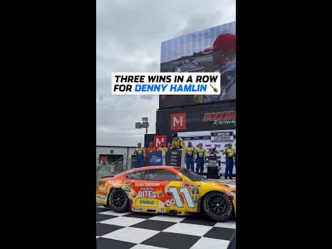 Never gets old, right Denny Hamlin? 🎉