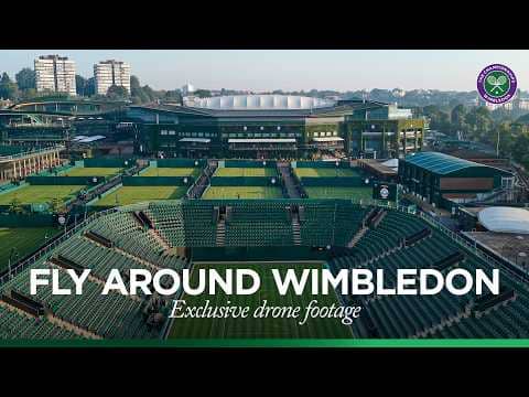 Wimbledon like you've never seen it before! 🤩 | Incredible drone footage