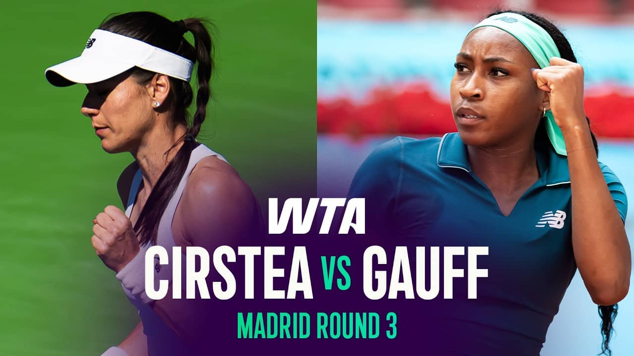 Sorana Cirstea vs. Coco Gauff | 2026 Madrid Round 3 | WTA Match Highlights