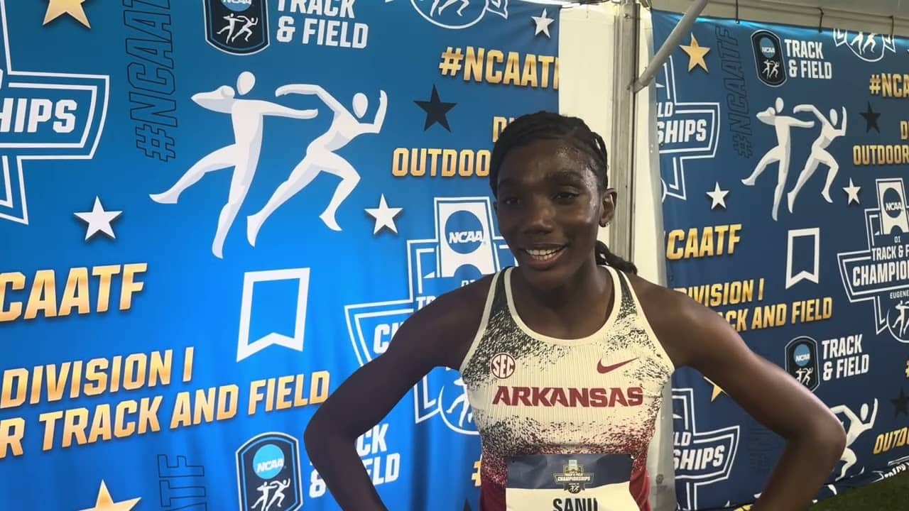 Arkansas’ Sanu Jallow Talks Cross Country Strength, Overcoming Hardships Ahead Of NCAA 800m Final