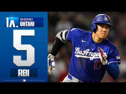 Shohei Ohtani drives in FIVE RUNS for the Dodgers! ✋😯 (RBI triple, double!) | MLB Highlights