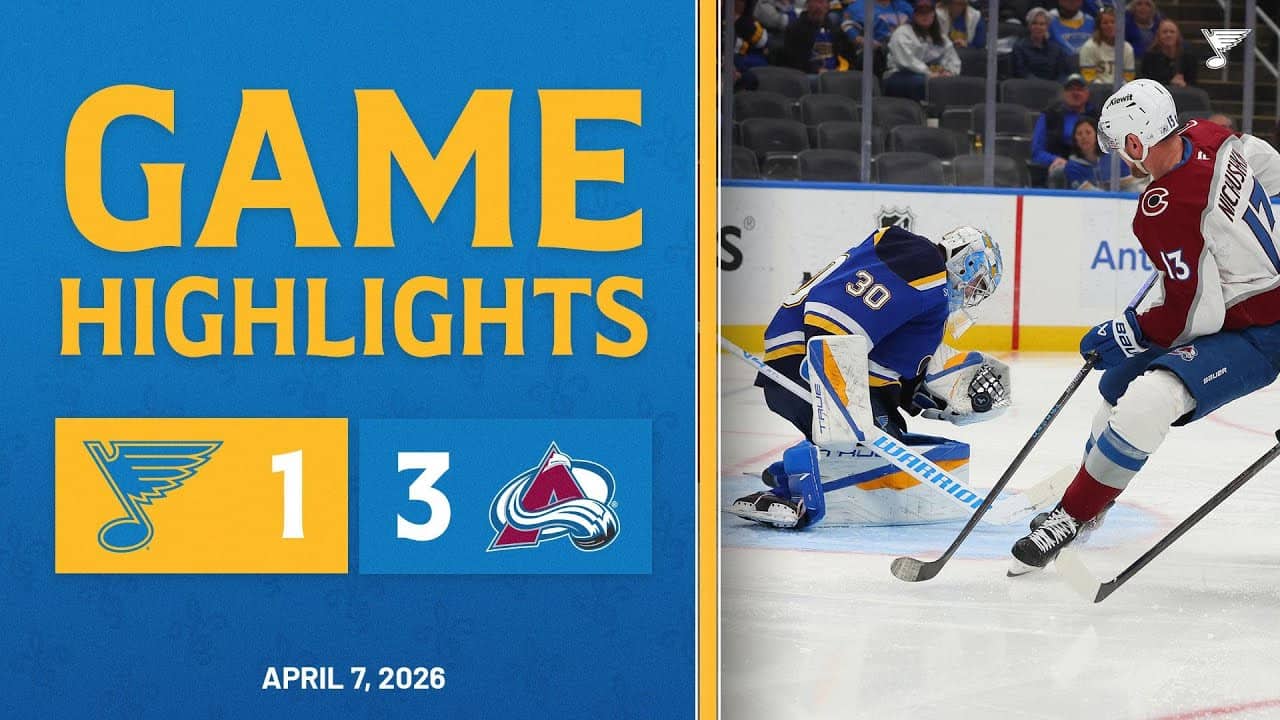 Game Highlights: Avalanche 3, Blues 1