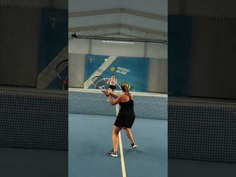 Simple, yet effective partner drill to work on your #tennisvolleys