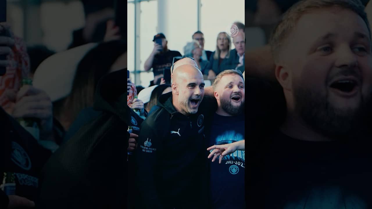 From Busking to Playing for Pep Guardiola #mancity #shorts #pepguardiola