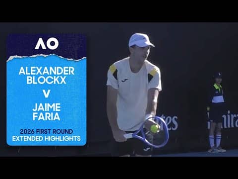Alexander Blockx v Jaime Faria Extended Highlights | Australian Open 2026 First Round