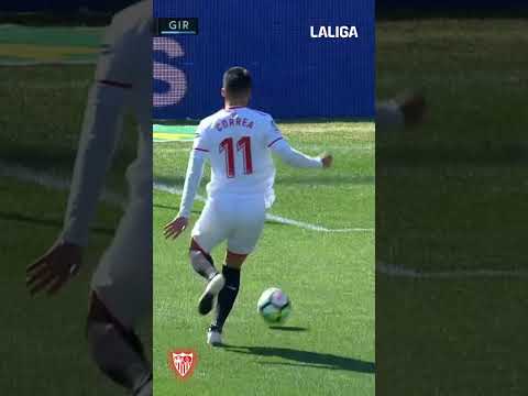 🔗 Conexión Correa–Sarabia 🔙⚽️  #SevillaGirona #laligahighlights #sevillafc