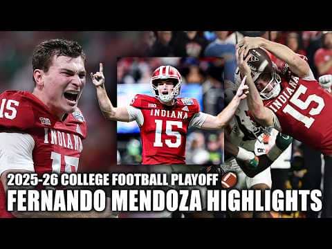 Fernando Mendoza 2025-26 College Football Playoff EXTENDED HIGHLIGHTS 🔥 | ESPN College Football