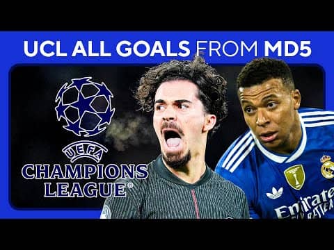 ALL GOALS in MD5 of the UEFA Champions League: November 26, 2025 | Mbappé SHINES & Vitinha HAT TRICK