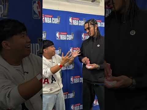 @SeanDoesMagic  impresses Jordan Clarkson with a card trick!