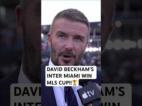 David Beckham🗣️ on Miami MLS CUP VICTORY!!
