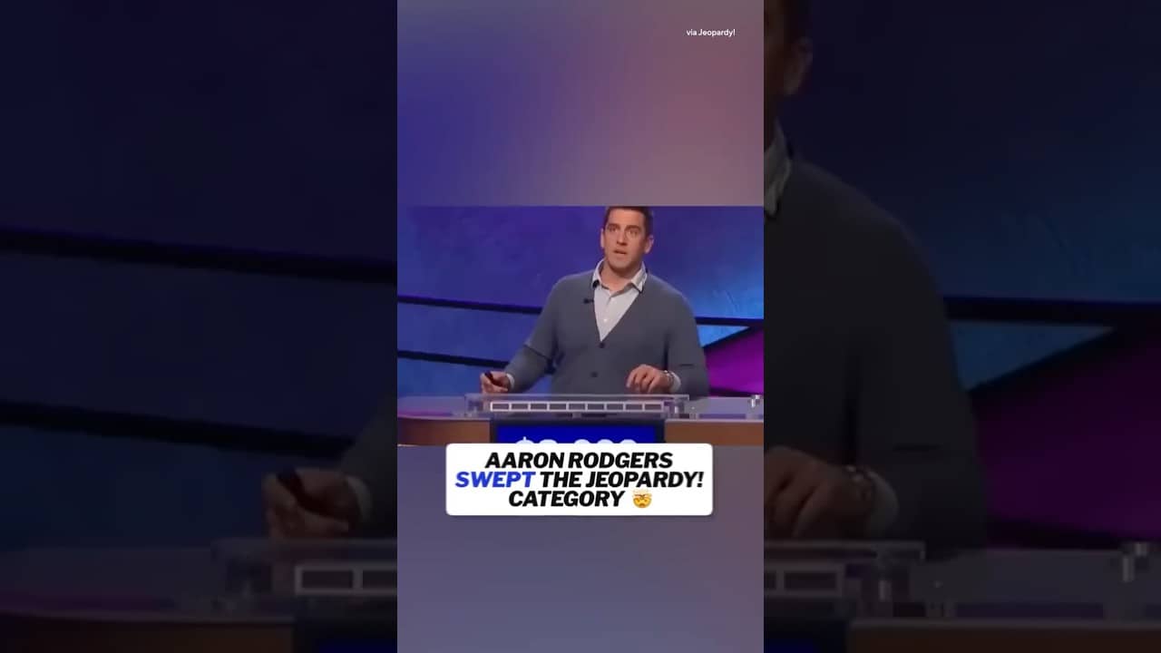 Aaron Rodgers = confirmed Jeopardy! guy