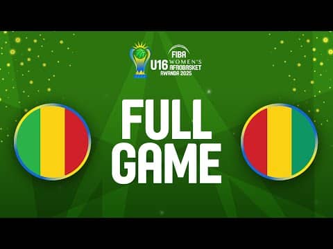 LIVE - Mali v Guinea | FIBA U16 Women's AfroBasket 2025 | Group Phase
