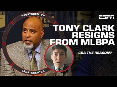 Jeff Passan explains WHY Tony Clark has RESIGNED as the MLPA executive director 🚨 | SportsCenter
