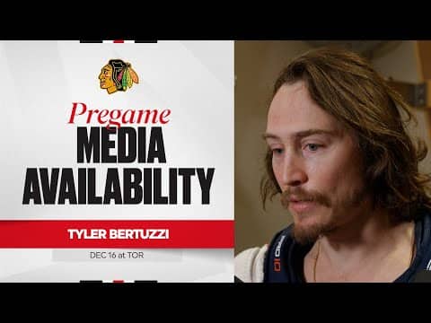“He’s a big part of our offense.” | Tyler Bertuzzi Pregame 12.16.25