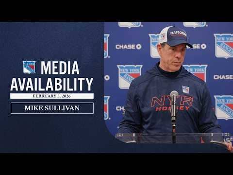 NYR Practice: Mike Sullivan Media Availability | Feb. 3, 2026